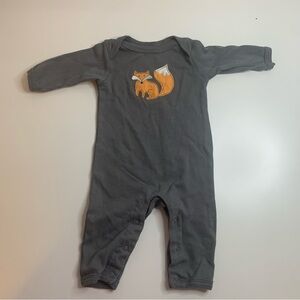 Cozy Gray Fox Kids Footie